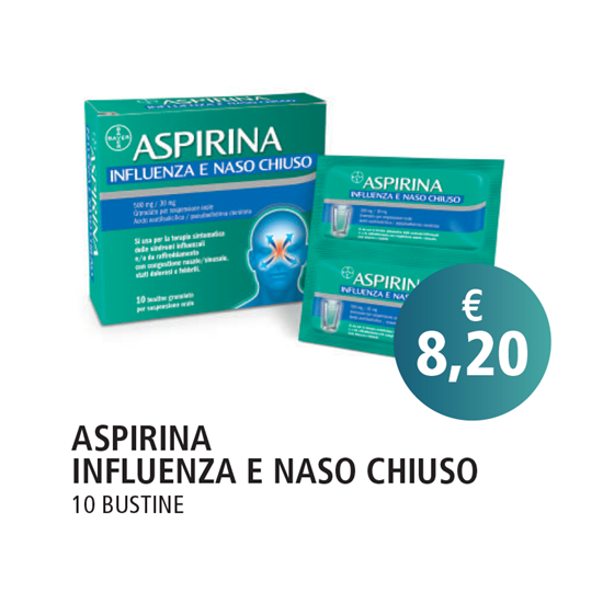 ASPIRINA INFLUENZA E NASO CHIUSO